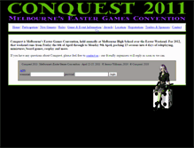 Tablet Screenshot of 2011.conquest.asn.au